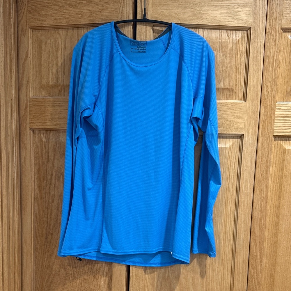 Patagonia Vibrant Blue Long Sleeve Women's Top